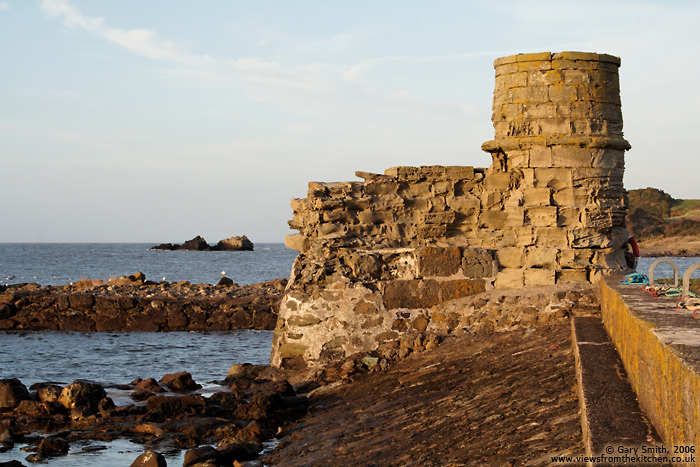 Structure at the mouth of Dunure Harbour