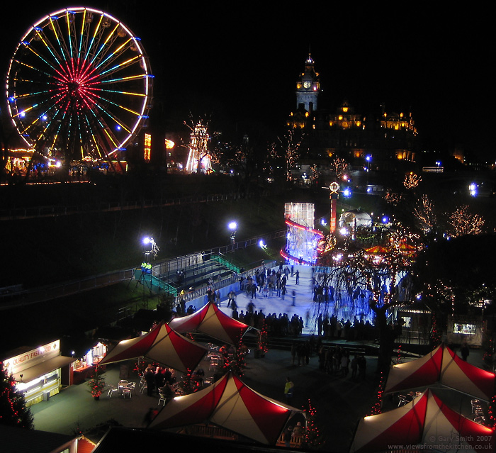 Edinburgh's Winter Wonderland by night Edinburgh's Winter Wonderland by night