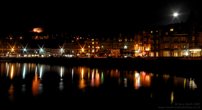 Reflections on Oban waterfront