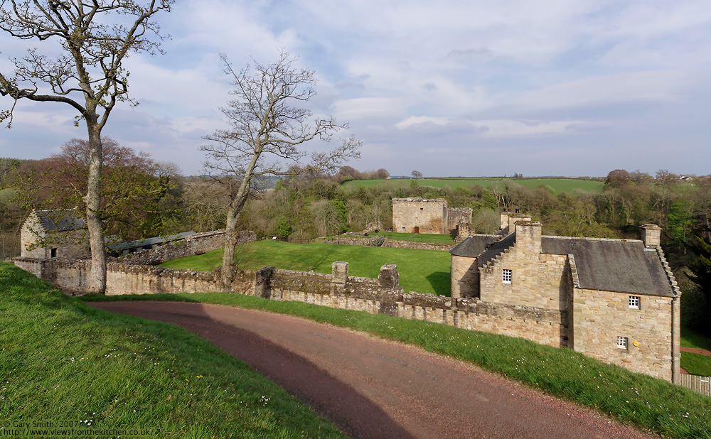 Craignethan Castle complex