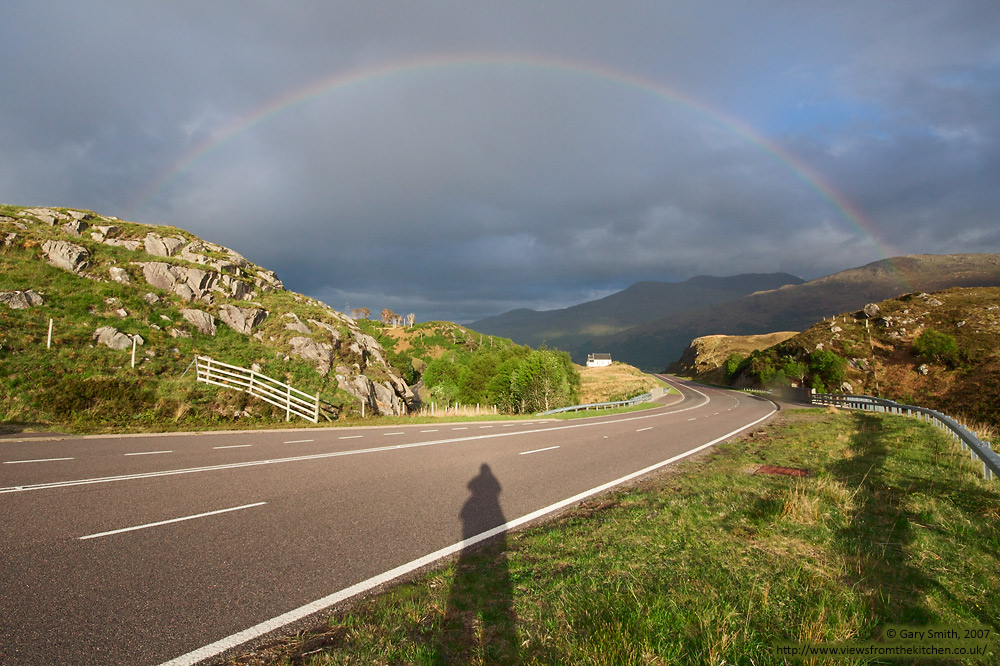 Rainbow Over The Road To The Isles